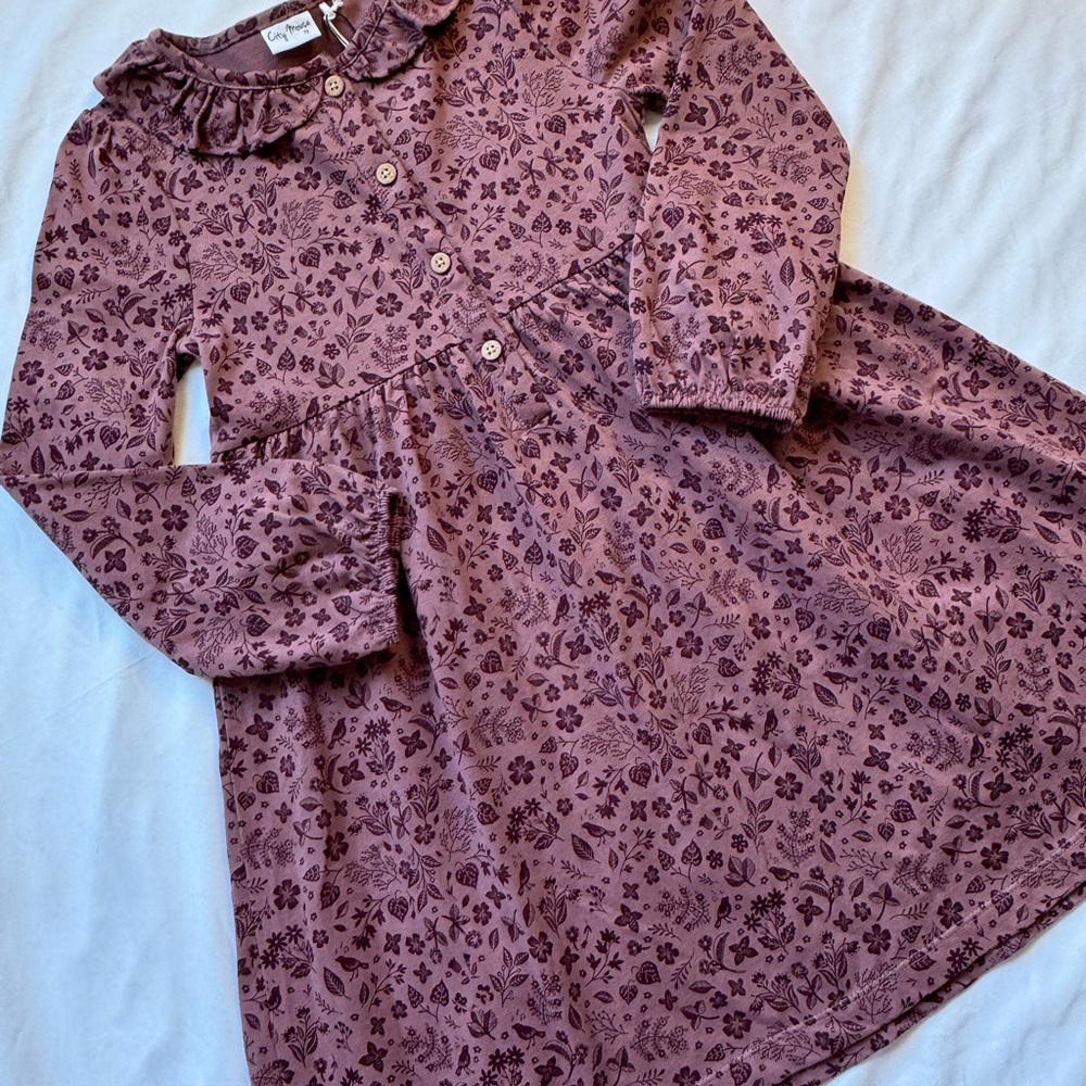 City Mouse Floral Long Sleeve Dress